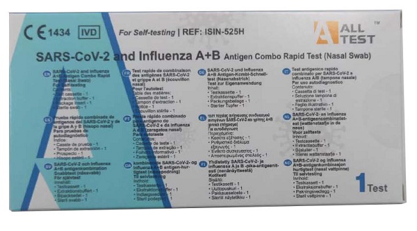 All Test Self-Test Antigenico Nasale Per Rilevazione Influenza E Covid 1 Pezzo-image