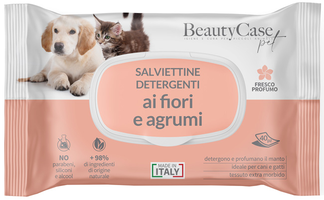 Beautycase Pet Salviette agli Agrumi: Igiene Pratica per Animali