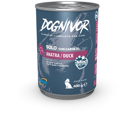 NEXTMUNE DRN DOGNIVOR CANE SOLO ANATRA RISO ZUCCA 400GR (lattina)