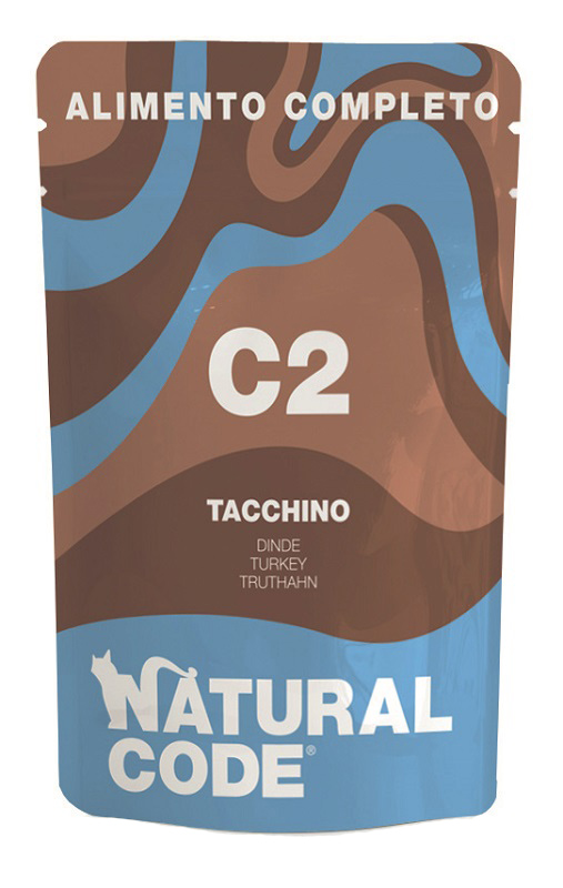 Natural Code Gatto C2 Tacchino 70GR (Bustina)