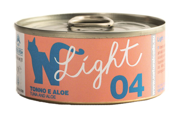 Natural Code Gatto 04 Light Tonno Aloe 4X70Gr (Lattina) Multipack