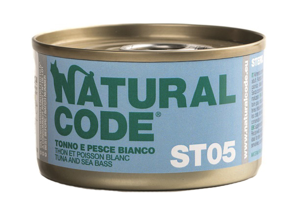 Natural Code Gatto Tonno e Pesce Bianco 85g | MyPawRank