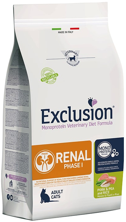 Exclusion Gatto Diet Renal Maiale 300g | MyPawRank