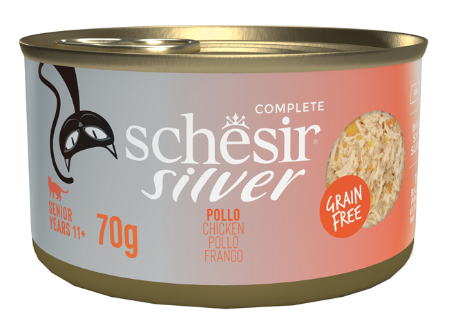 Schesir Gatto Senior Pollo 70g: Umido Grain Free