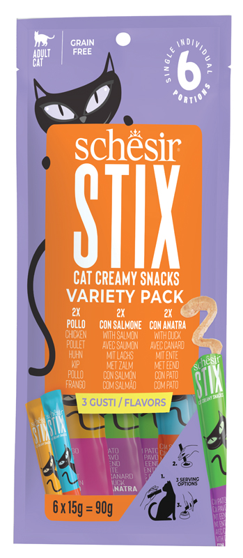 Schesir Stix Creamy: Snack Cremosi per Gatti | MyPawRank