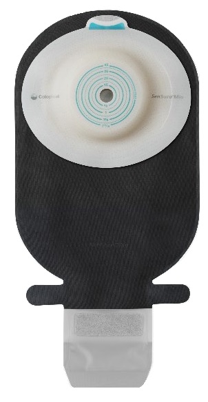 Sacca Ileostomia Sensura Mio Convex Soft Rivestimento Nero Apertura Ispezionabile Maxi Foro Ritagliabile 35-50 10 Pezzi-image