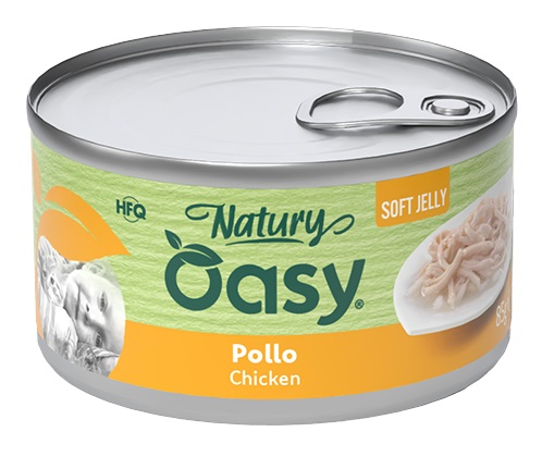 OASY GATTO NATURY SOFT JELLY POLLO 150GR (lattina)