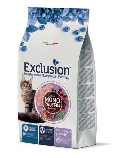 Exclusion Mediterranean Monoprotein Pollo Gatto Sterilizzato