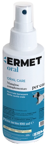 Ermet Oral Spray 100ml: Igiene Orale per Cani e Gatti
