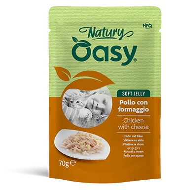 Oasy Natury Soft Jelly Pollo e Formaggio: Recensione 70g