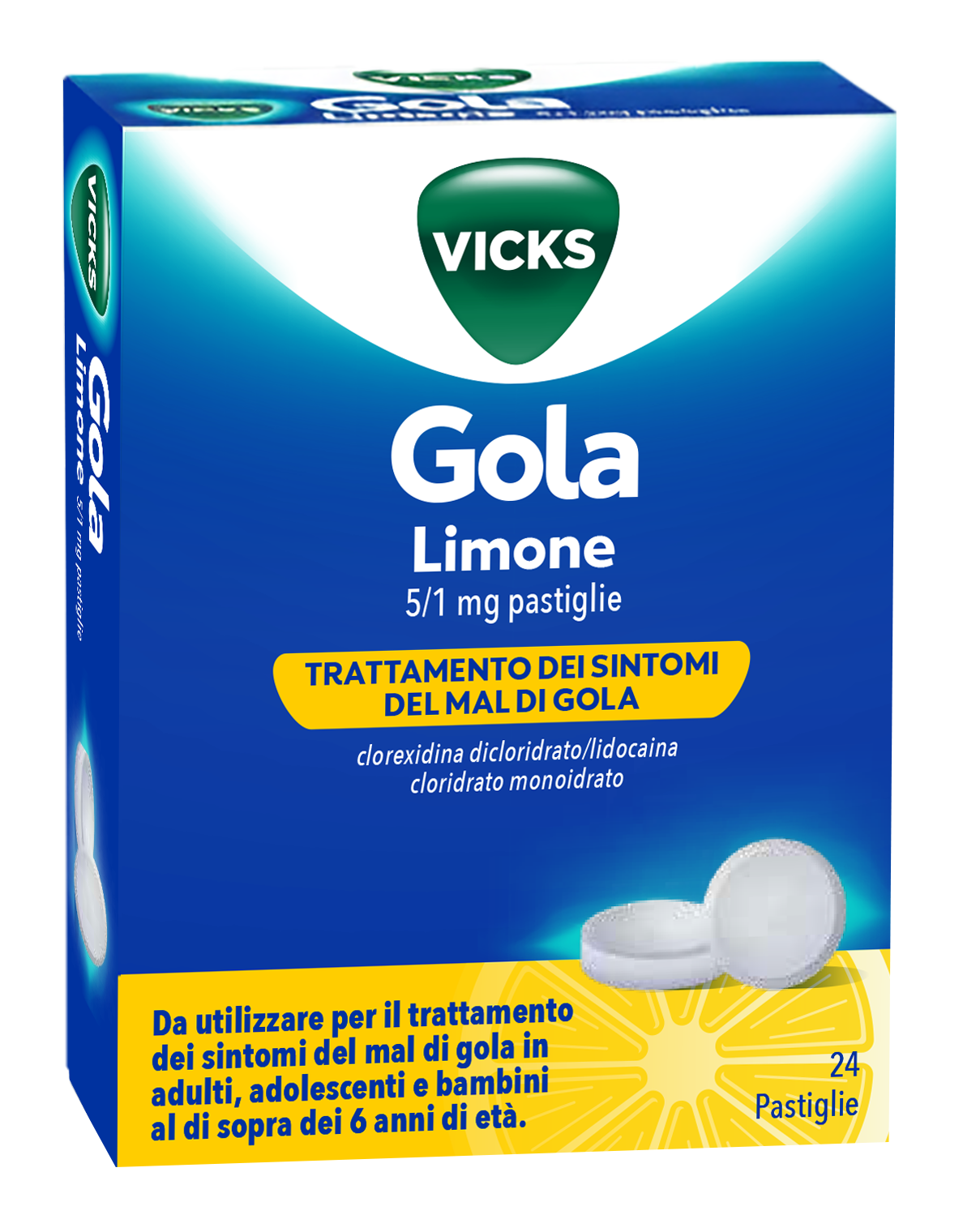 Vicks Gola 24 Past.Limone
