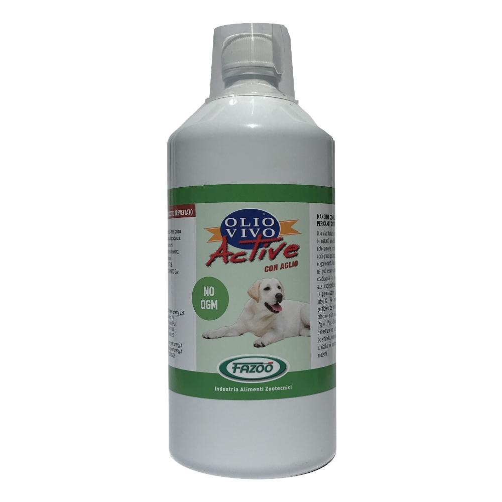 Olio Vivo Active 1L: Mangime Complementare con Aglio