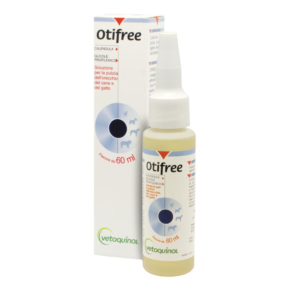Otifree Soluzione Pulizia Orecchie Cani e Gatti 60ml