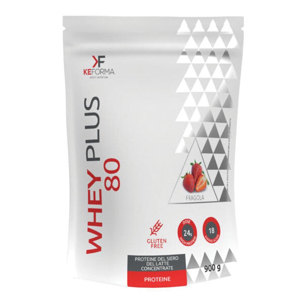 Whey Plus 80 Fragola BUSTA900G-image