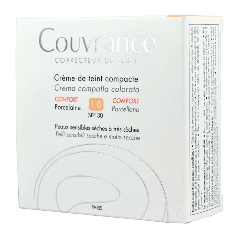 Eau Thermale Avene Couvrance Crema Compatta Colorata Nf Comfort Porcellana 9,5 G-image