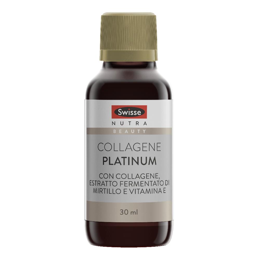 Swisse Collagene Platinum - Integratore Collagene Idrolizzato Verisol Da Bere, Antiage, Per Pelle Più Luminosa, Compatta Ed Elastica, Con Collagene, Estratto Di Mirtillo Rosso, Vitamina E, 10X30 Ml-image