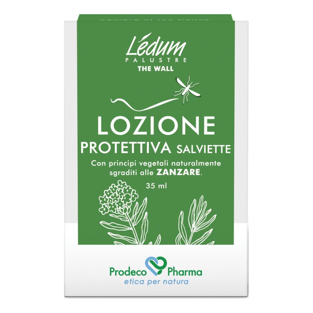 Prodeco Pharma Ledum THE WALL 14 Salviette Monouso- Lozione Protettiva in Salviette - Antizanzare Naturale-image
