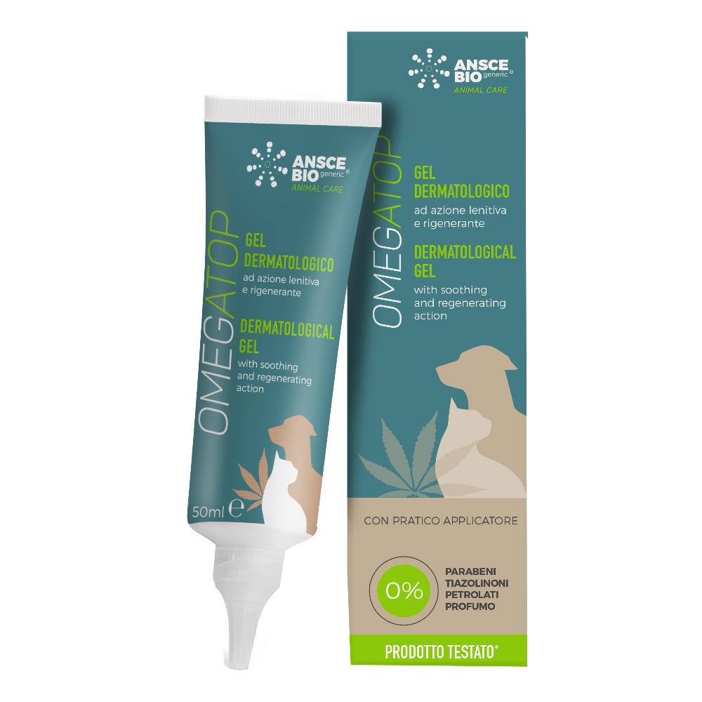 Omegatop Gel Dermatologico: Trattamento Lenitivo per Cani e Gatti