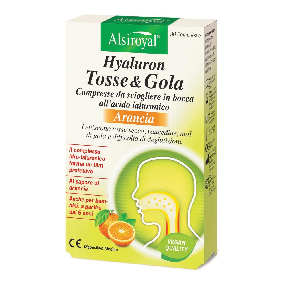 Hyaluron Tosse&Gola Arancia 30 Compresse-image