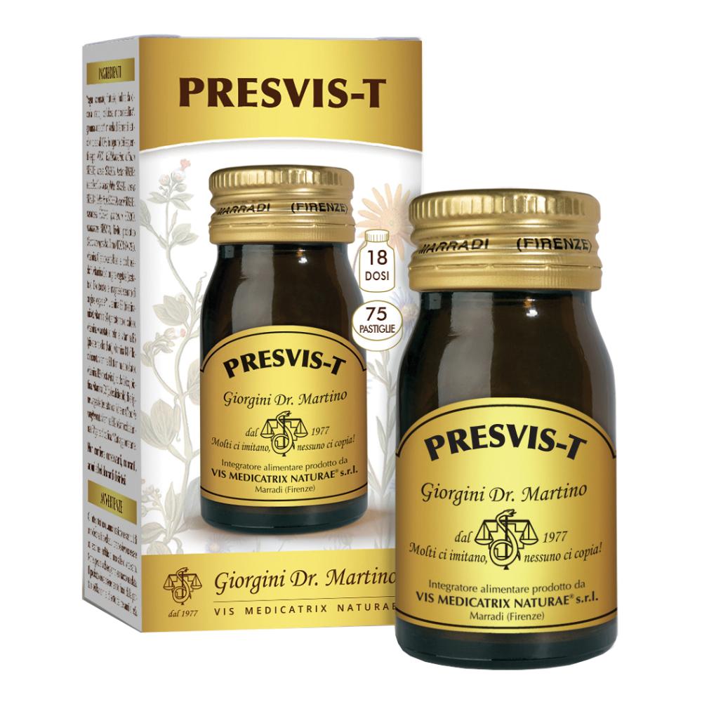 Dr Giorgini PRESVIS-T pastiglie - 30 g (con olivo e biancospino per la regolarità della pressione arteriosa)-image